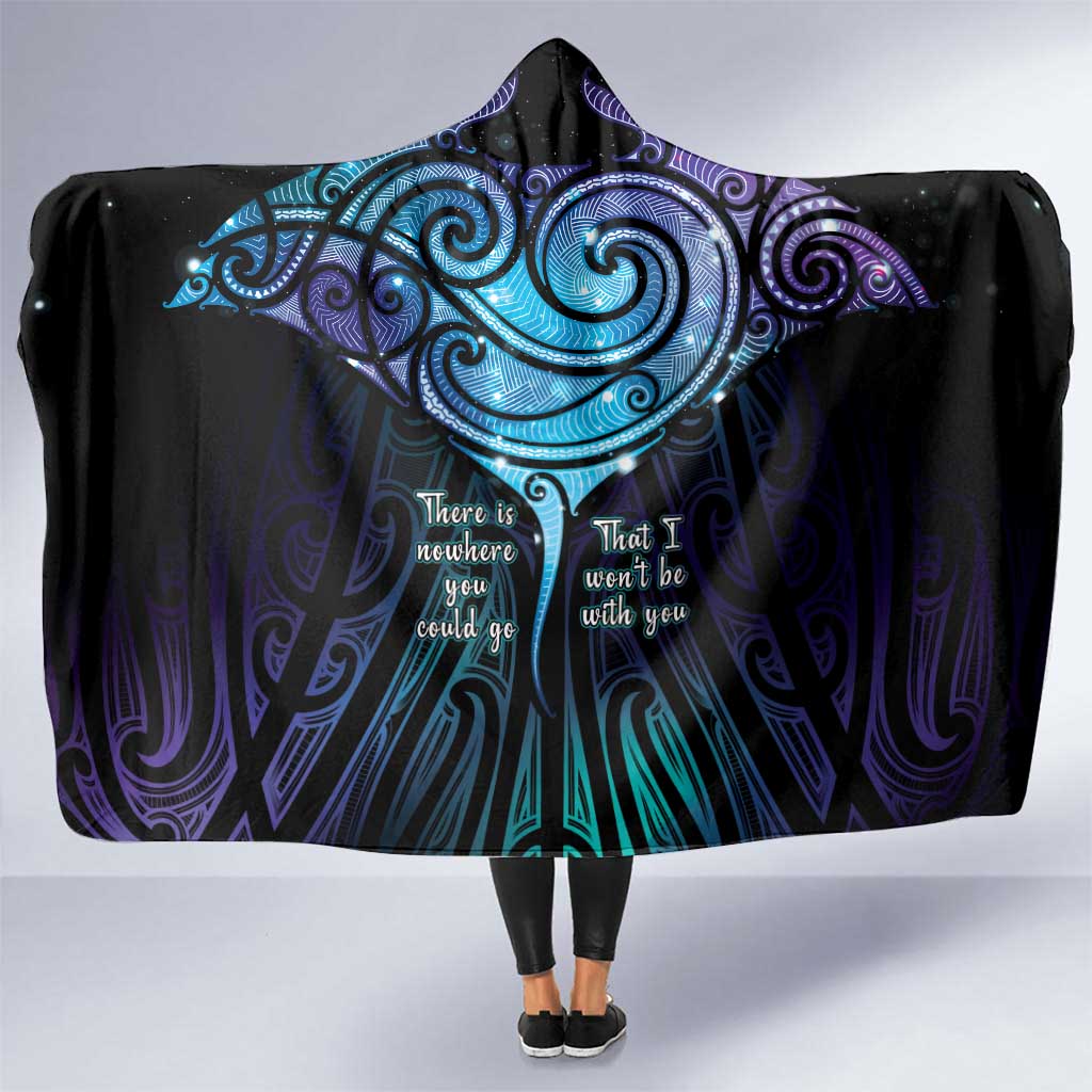 Aotearoa Maori Te Whai Rahi Hooded Blanket Tala - Nowhere You Could Go That I Won't Be With You - Vibe Hoodie