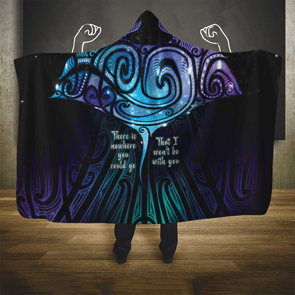Aotearoa Maori Te Whai Rahi Hooded Blanket Tala - Nowhere You Could Go That I Won't Be With You - Vibe Hoodie