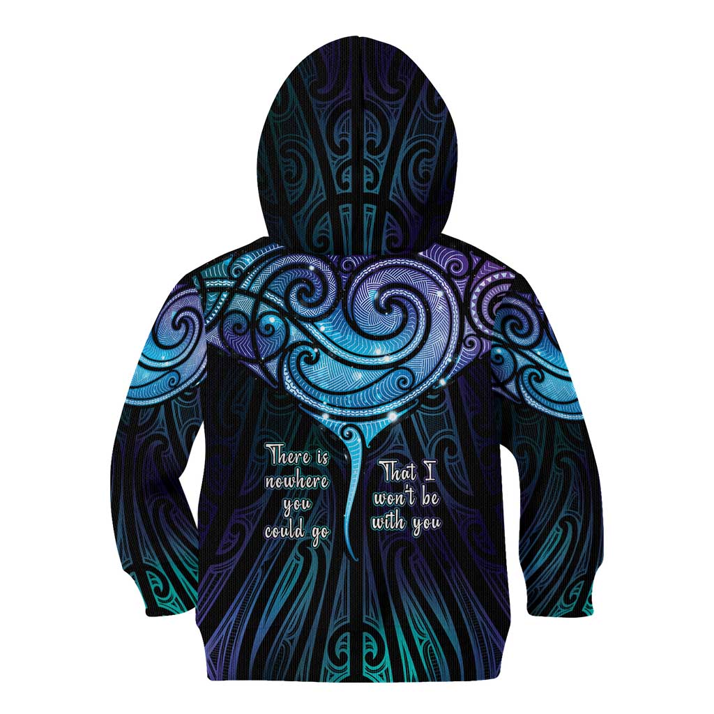 Aotearoa Maori Te Whai Rahi Kid Hoodie Tala - Nowhere You Could Go That I Won't Be With You - Vibe Hoodie