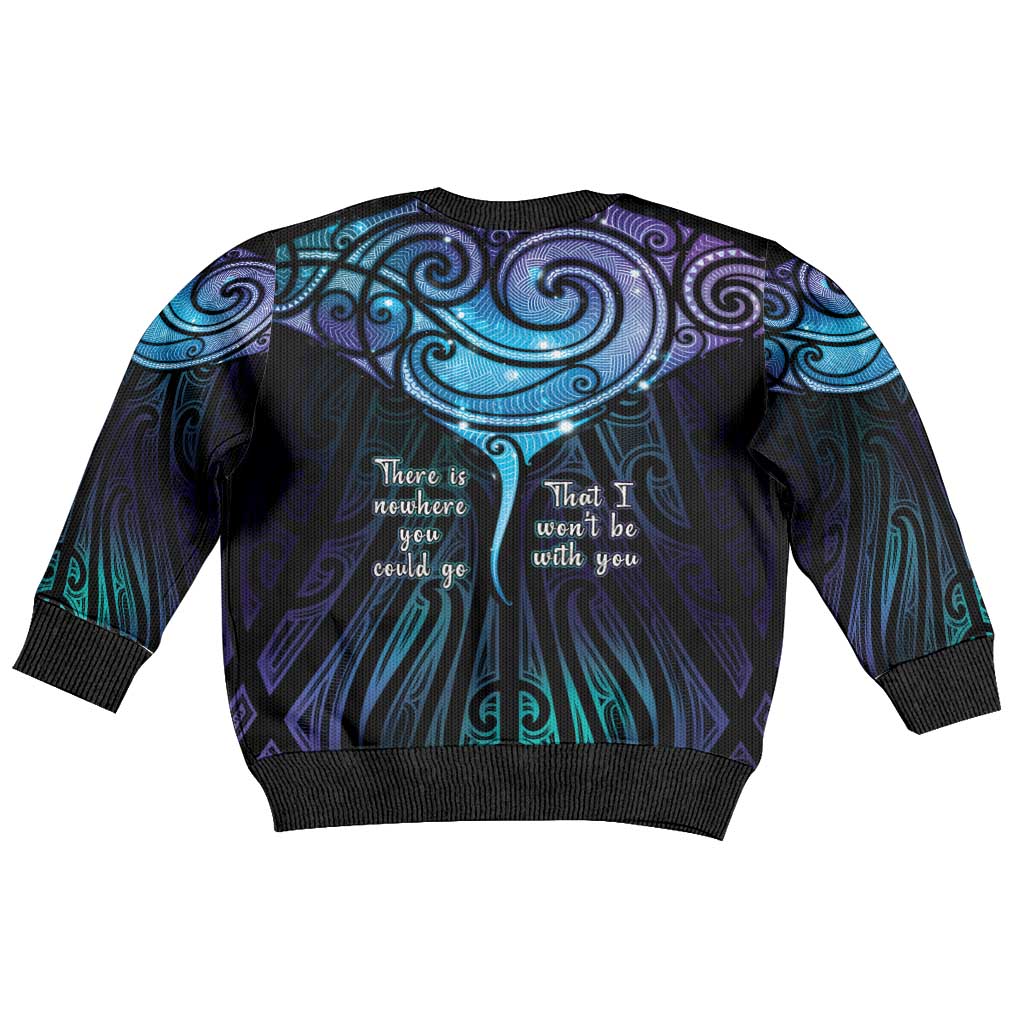 Aotearoa Maori Te Whai Rahi Kid Ugly Christmas Sweater Tala - Nowhere You Could Go That I Won't Be With You - Vibe Hoodie
