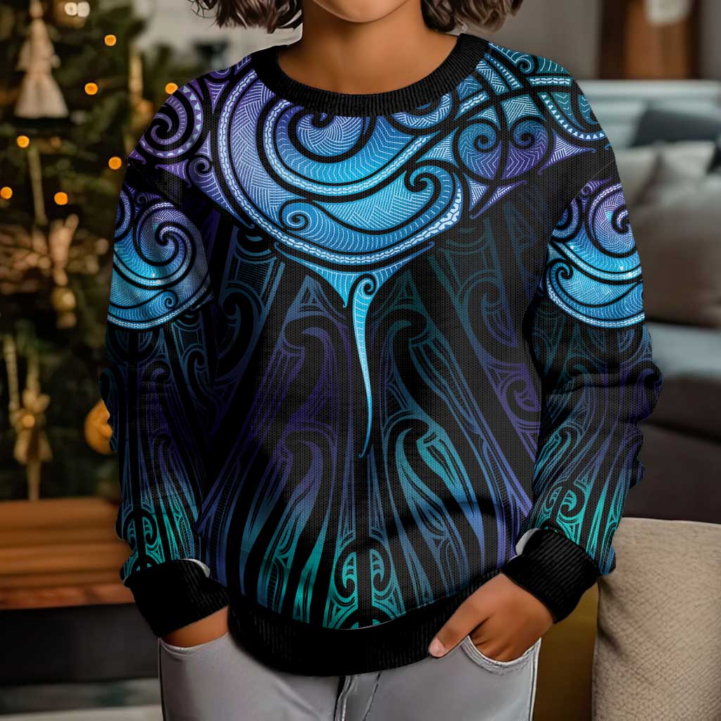 Aotearoa Maori Te Whai Rahi Kid Ugly Christmas Sweater Tala - Nowhere You Could Go That I Won't Be With You - Vibe Hoodie