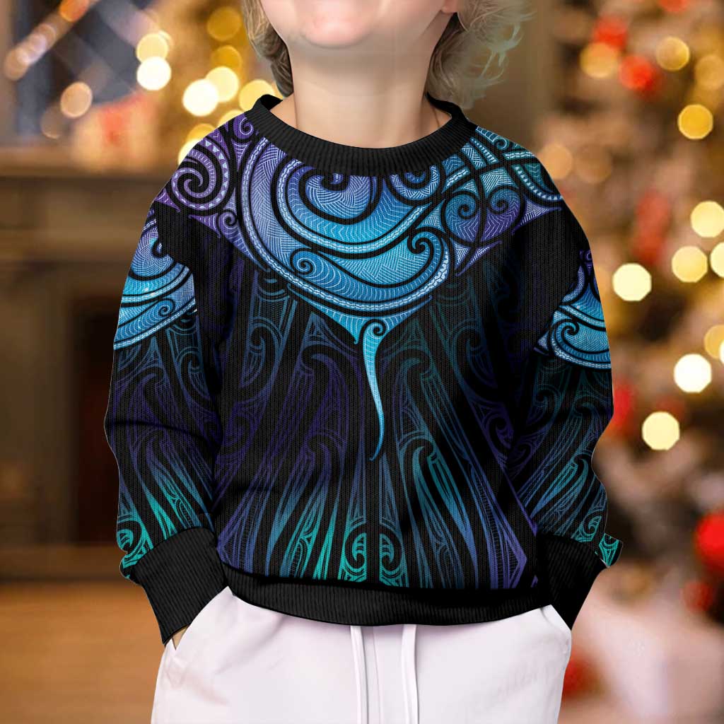 Aotearoa Maori Te Whai Rahi Kid Ugly Christmas Sweater Tala - Nowhere You Could Go That I Won't Be With You - Vibe Hoodie