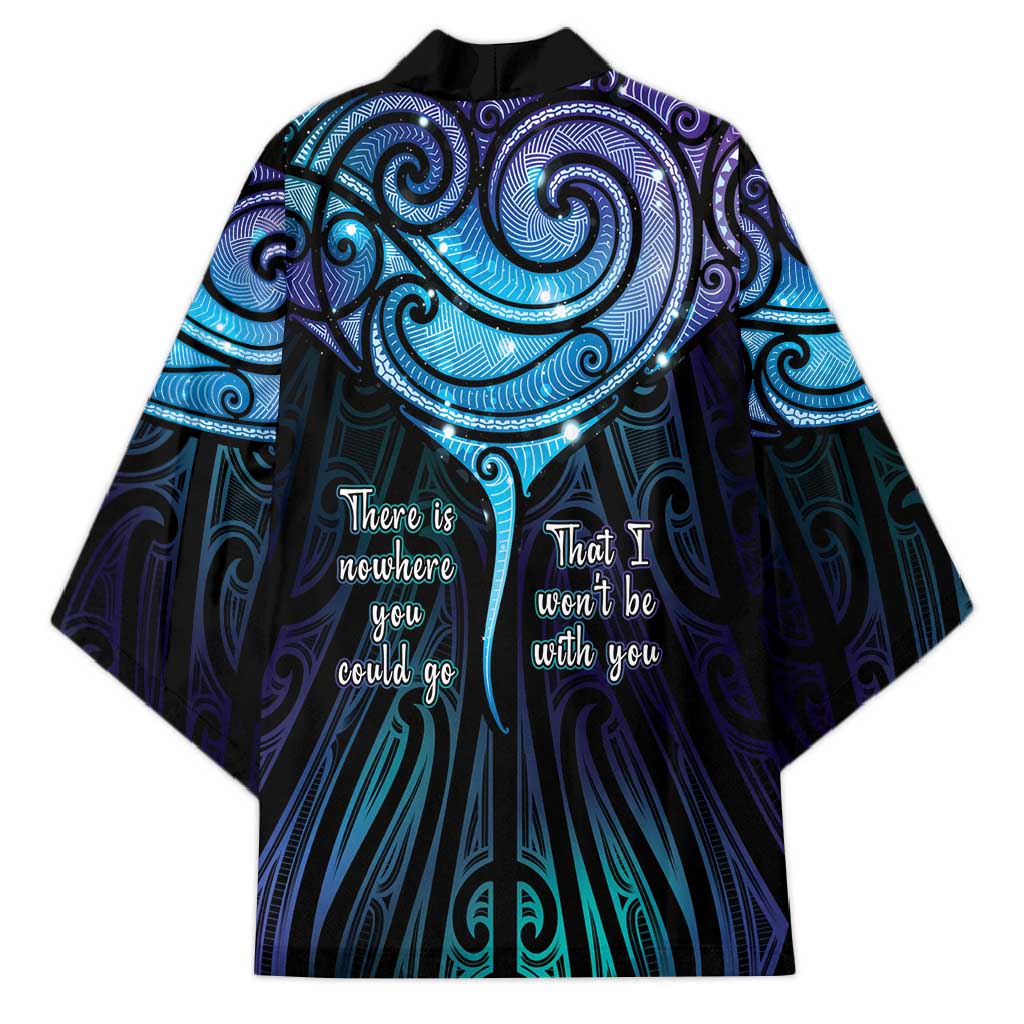 Aotearoa Maori Te Whai Rahi Kimono Tala - Nowhere You Could Go That I Won't Be With You - Vibe Hoodie