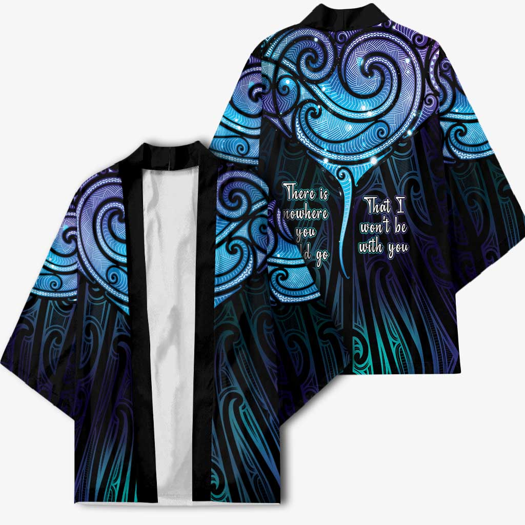 Aotearoa Maori Te Whai Rahi Kimono Tala - Nowhere You Could Go That I Won't Be With You - Vibe Hoodie