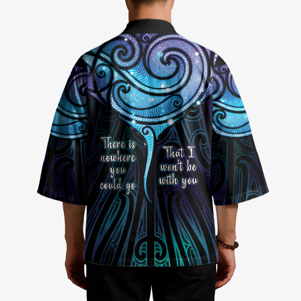 Aotearoa Maori Te Whai Rahi Kimono Tala - Nowhere You Could Go That I Won't Be With You - Vibe Hoodie
