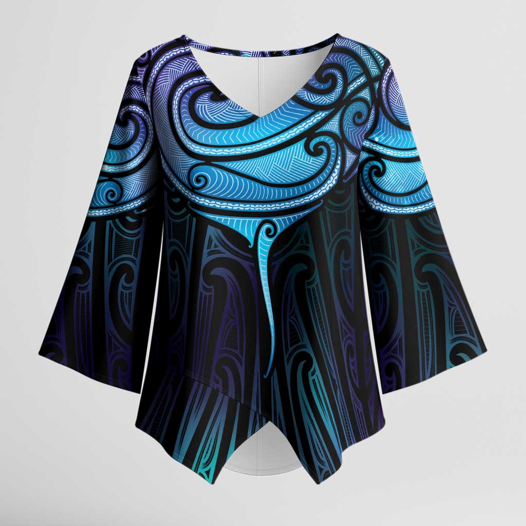Aotearoa Maori Te Whai Rahi Kimono Sleeve Blouse Tala - Nowhere You Could Go That I Won't Be With You - Vibe Hoodie