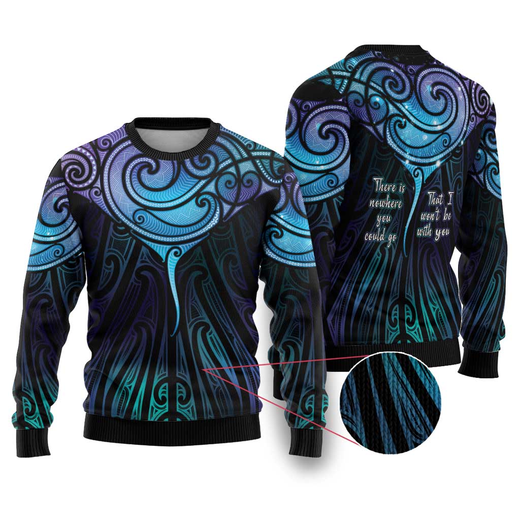 Aotearoa Maori Te Whai Rahi Ugly Christmas Sweater Tala - Nowhere You Could Go That I Won't Be With You - Vibe Hoodie