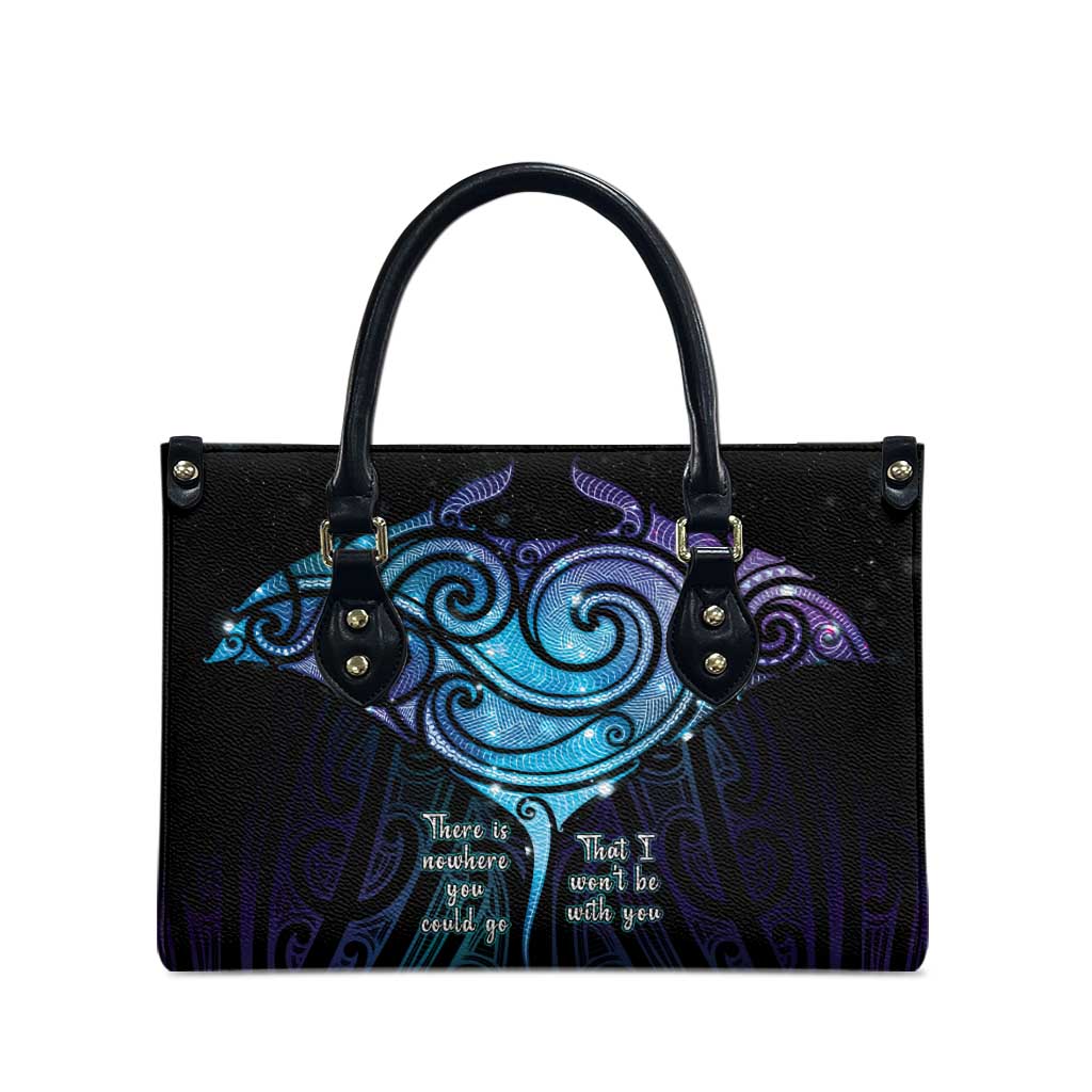 Aotearoa Maori Te Whai Rahi Leather Bag Tala - Nowhere You Could Go That I Won't Be With You - Vibe Hoodie