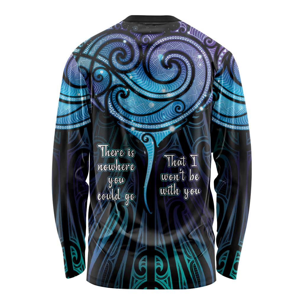 Aotearoa Maori Te Whai Rahi Long Sleeve Shirt Tala - Nowhere You Could Go That I Won't Be With You - Vibe Hoodie