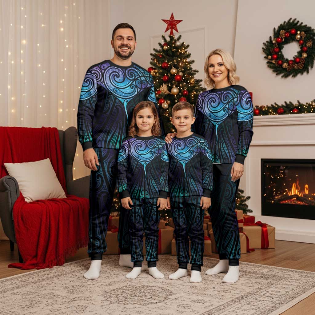 Aotearoa Maori Te Whai Rahi Christmas Pajama Set Tala - Nowhere You Could Go That I Won't Be With You - Vibe Hoodie