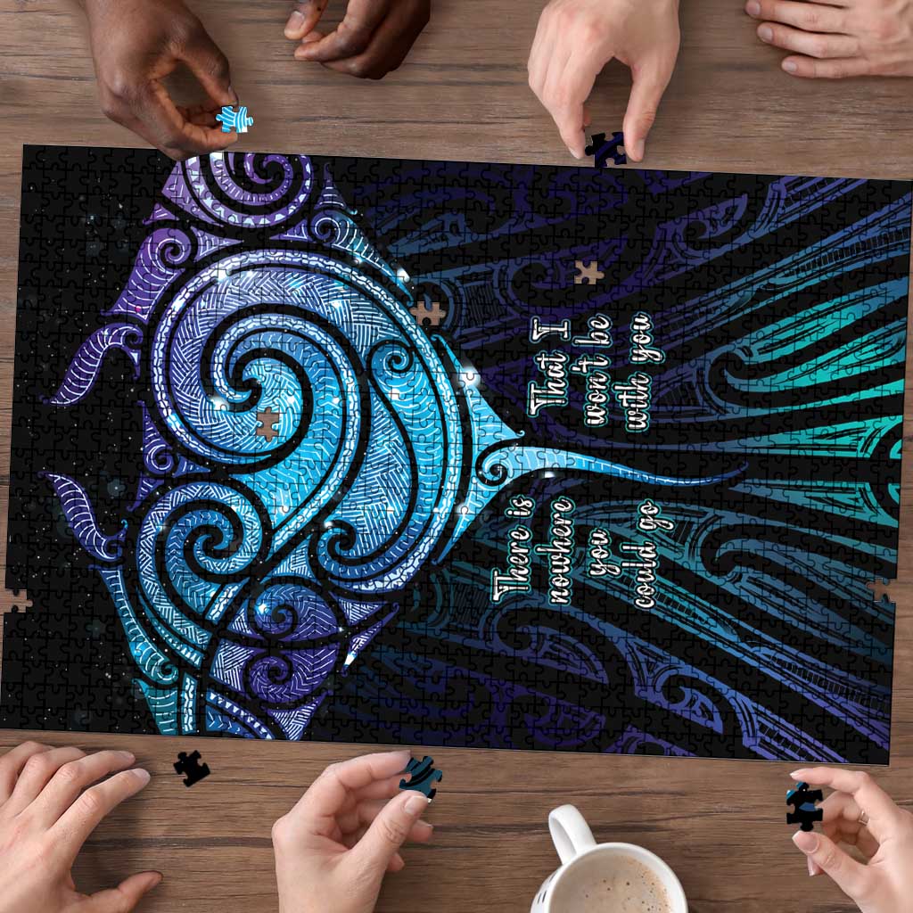 Aotearoa Maori Te Whai Rahi Puzzle Tala - Nowhere You Could Go That I Won't Be With You - Vibe Hoodie