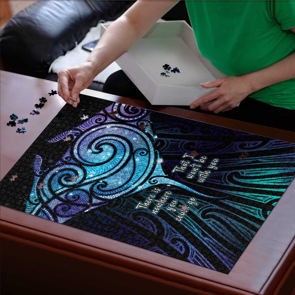 Aotearoa Maori Te Whai Rahi Puzzle Tala - Nowhere You Could Go That I Won't Be With You - Vibe Hoodie