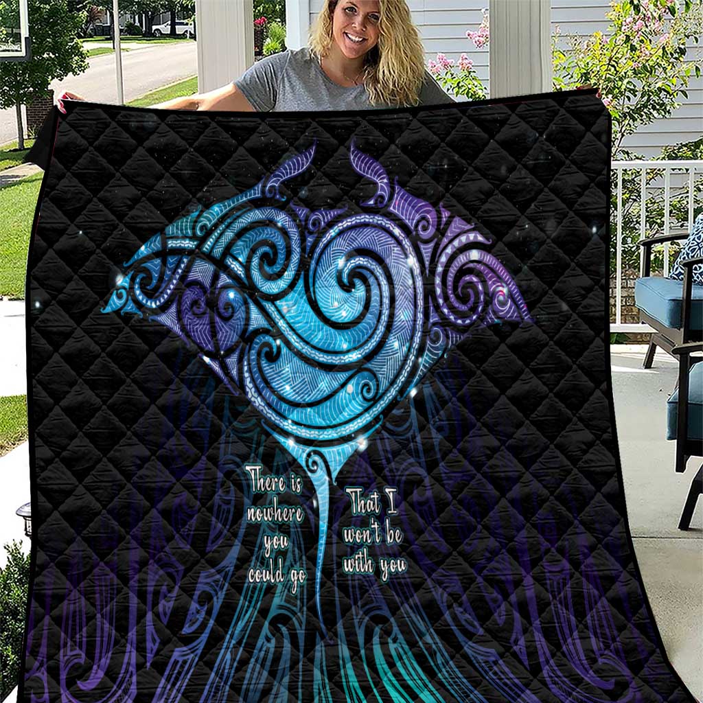 Aotearoa Maori Te Whai Rahi Quilt Tala - Nowhere You Could Go That I Won't Be With You - Vibe Hoodie