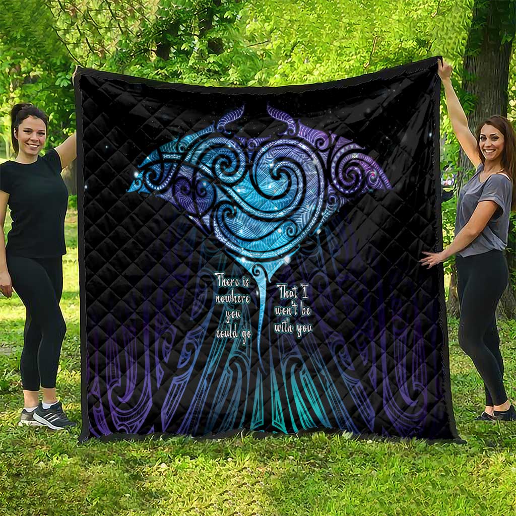 Aotearoa Maori Te Whai Rahi Quilt Tala - Nowhere You Could Go That I Won't Be With You - Vibe Hoodie