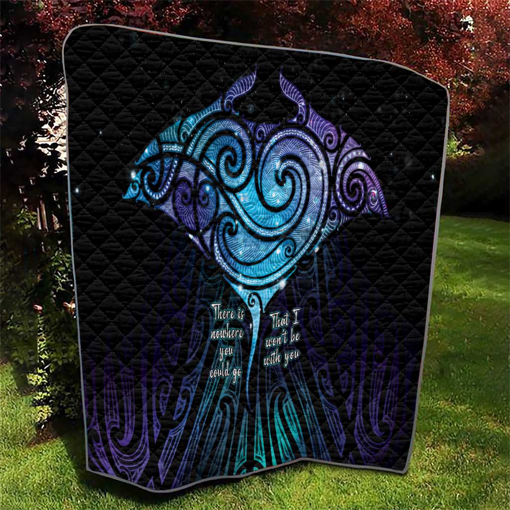 Aotearoa Maori Te Whai Rahi Quilt Tala - Nowhere You Could Go That I Won't Be With You - Vibe Hoodie
