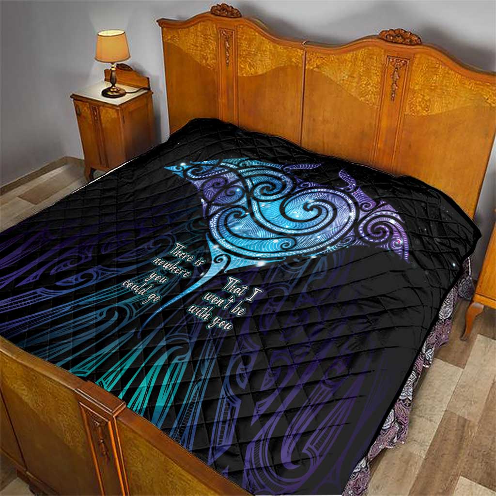 Aotearoa Maori Te Whai Rahi Quilt Tala - Nowhere You Could Go That I Won't Be With You - Vibe Hoodie