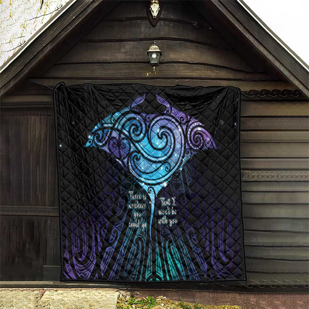 Aotearoa Maori Te Whai Rahi Quilt Tala - Nowhere You Could Go That I Won't Be With You - Vibe Hoodie