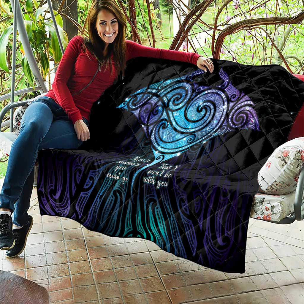 Aotearoa Maori Te Whai Rahi Quilt Tala - Nowhere You Could Go That I Won't Be With You - Vibe Hoodie