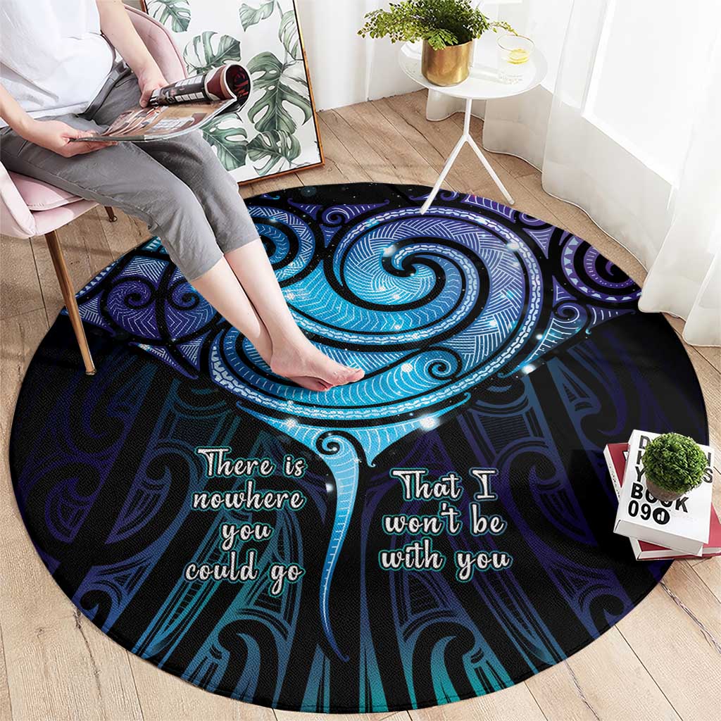 Aotearoa Maori Te Whai Rahi Round Carpet Tala - Nowhere You Could Go That I Won't Be With You - Vibe Hoodie