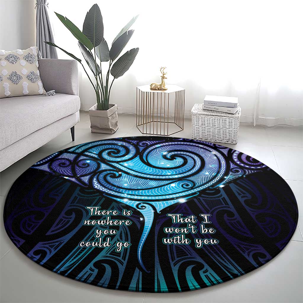 Aotearoa Maori Te Whai Rahi Round Carpet Tala - Nowhere You Could Go That I Won't Be With You - Vibe Hoodie
