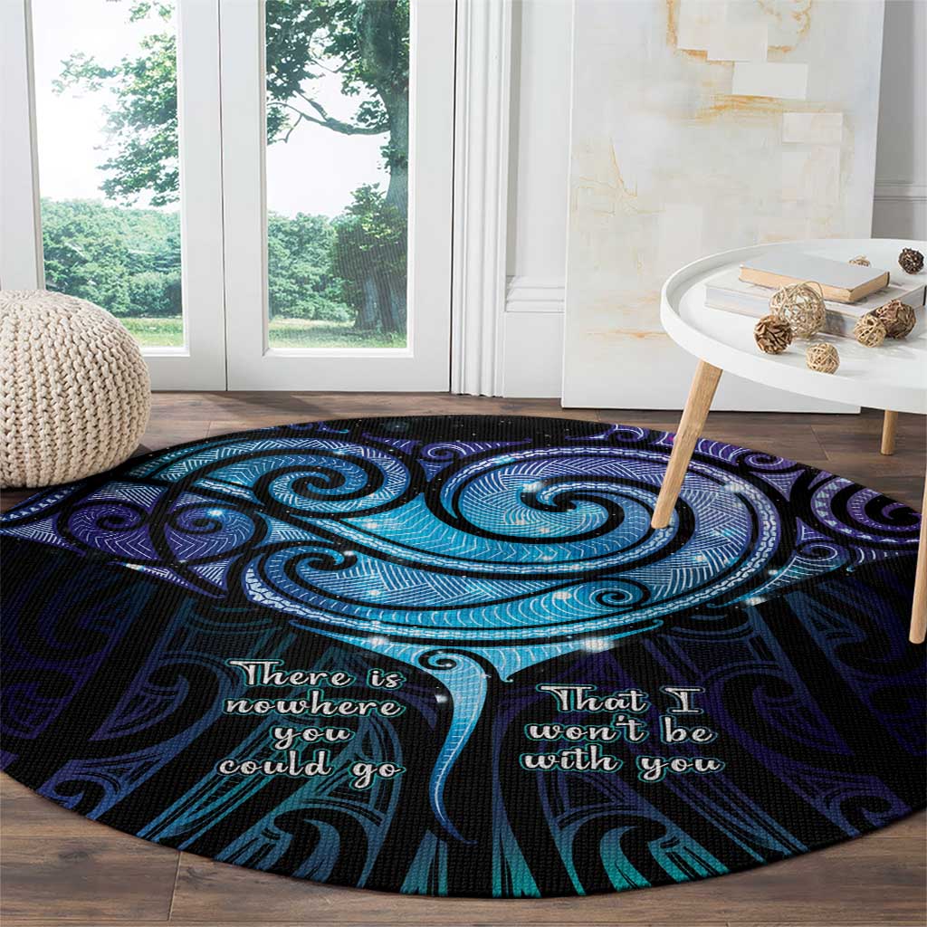 Aotearoa Maori Te Whai Rahi Round Carpet Tala - Nowhere You Could Go That I Won't Be With You - Vibe Hoodie