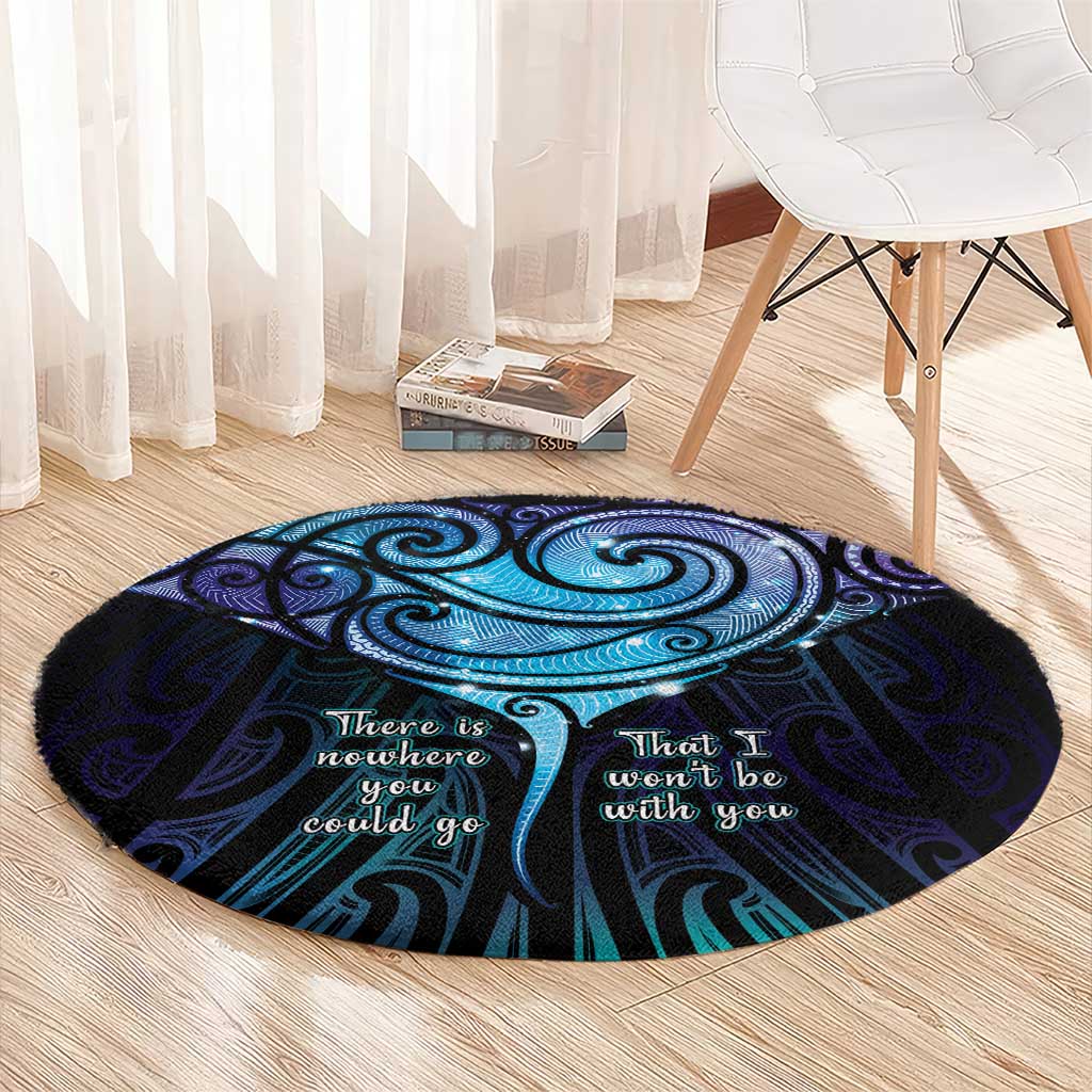 Aotearoa Maori Te Whai Rahi Round Carpet Tala - Nowhere You Could Go That I Won't Be With You - Vibe Hoodie