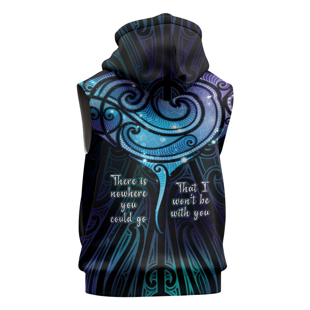 Aotearoa Maori Te Whai Rahi Sleeveless Hoodie Tala - Nowhere You Could Go That I Won't Be With You - Vibe Hoodie