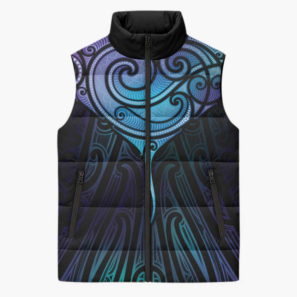 Aotearoa Maori Te Whai Rahi Sleeveless Puffer Jacket Tala - Nowhere You Could Go That I Won't Be With You - Vibe Hoodie