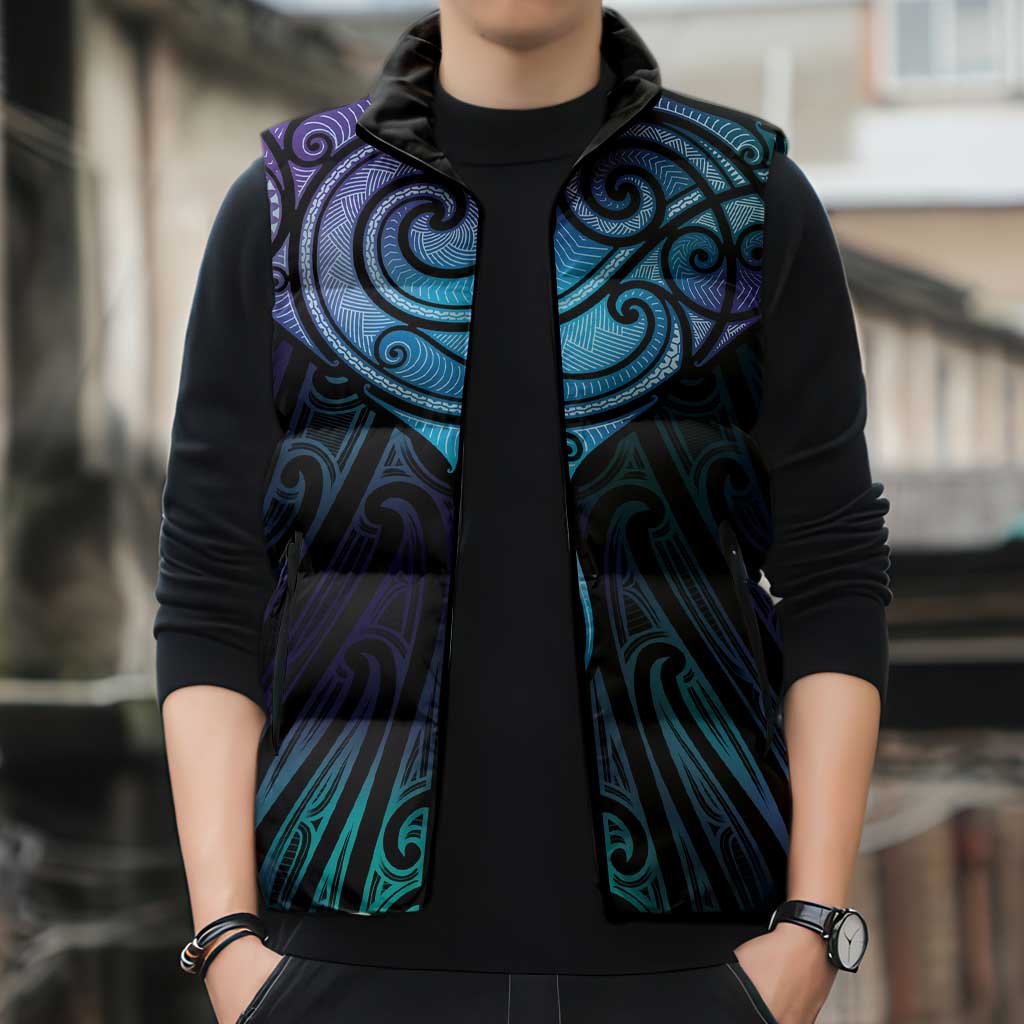 Aotearoa Maori Te Whai Rahi Sleeveless Puffer Jacket Tala - Nowhere You Could Go That I Won't Be With You - Vibe Hoodie