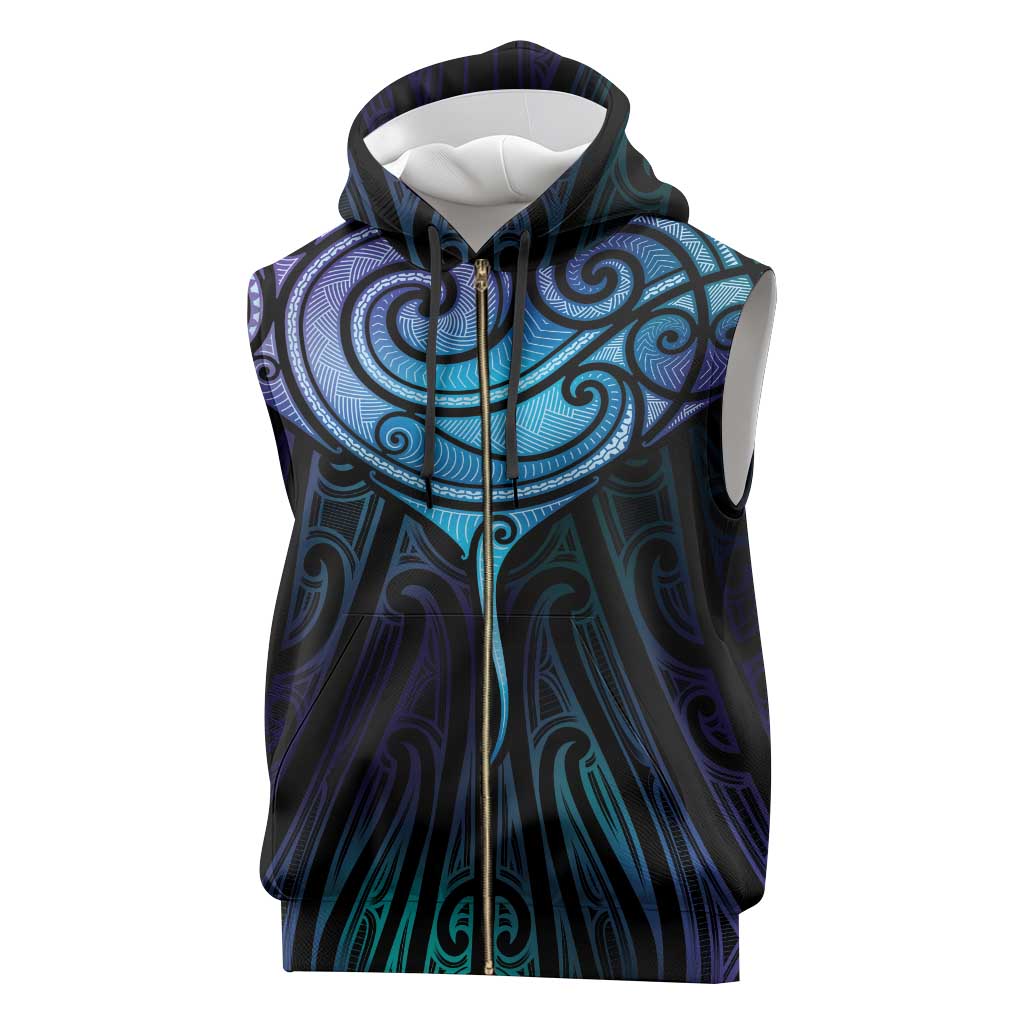 Aotearoa Maori Te Whai Rahi Sleeveless Zip Hoodie Tala - Nowhere You Could Go That I Won't Be With You - Vibe Hoodie