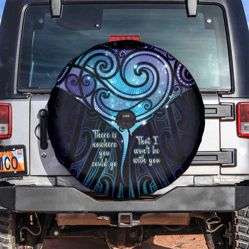 Aotearoa Maori Te Whai Rahi Spare Tire Cover Tala - Nowhere You Could Go That I Won't Be With You - Vibe Hoodie