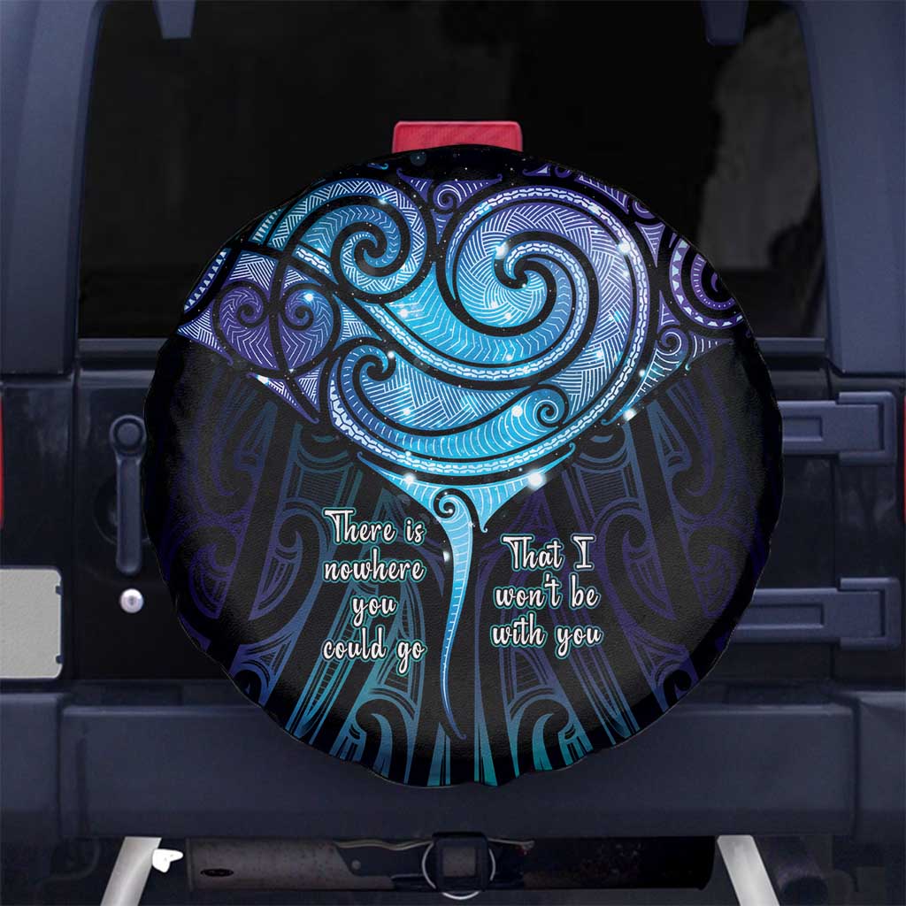 Aotearoa Maori Te Whai Rahi Spare Tire Cover Tala - Nowhere You Could Go That I Won't Be With You - Vibe Hoodie