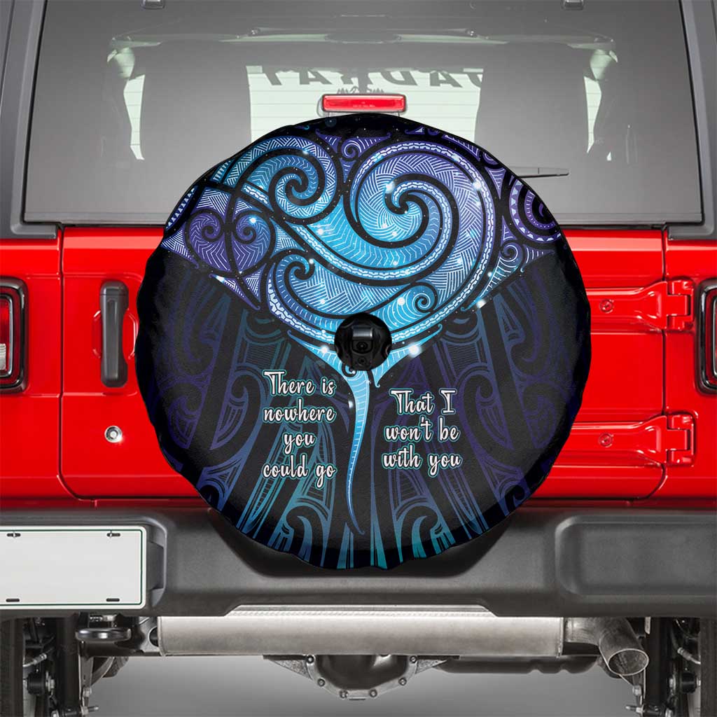 Aotearoa Maori Te Whai Rahi Spare Tire Cover Tala - Nowhere You Could Go That I Won't Be With You - Vibe Hoodie