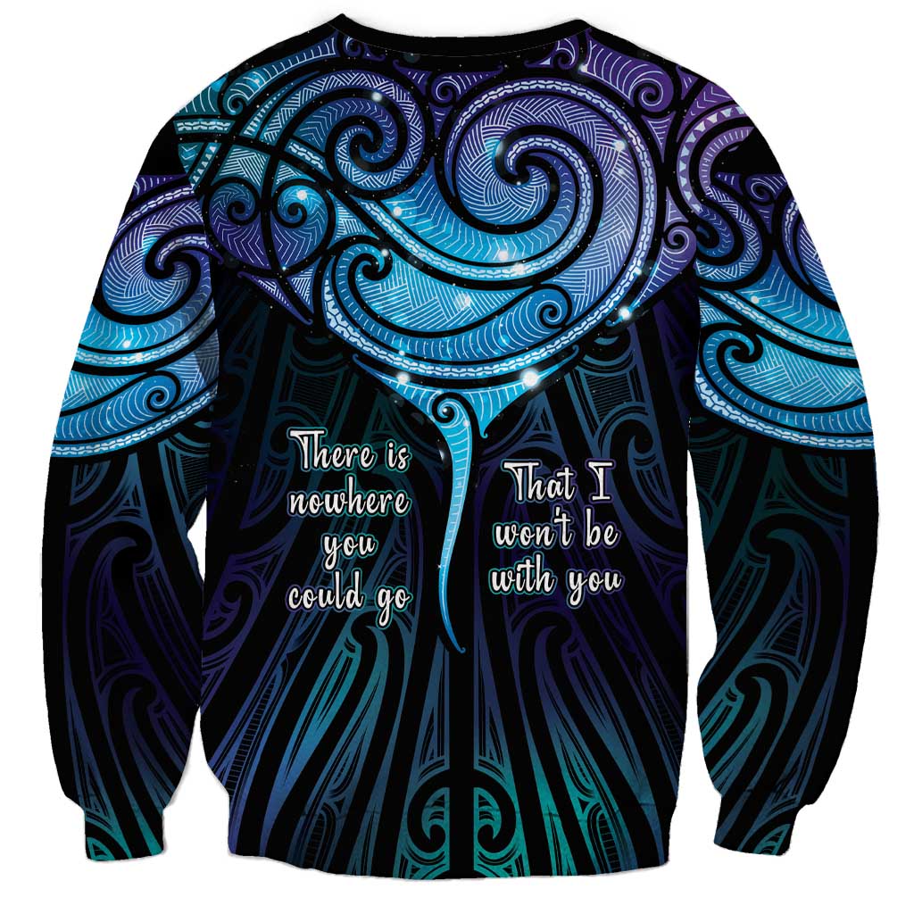 Aotearoa Maori Te Whai Rahi Sweatshirt Tala - Nowhere You Could Go That I Won't Be With You - Vibe Hoodie