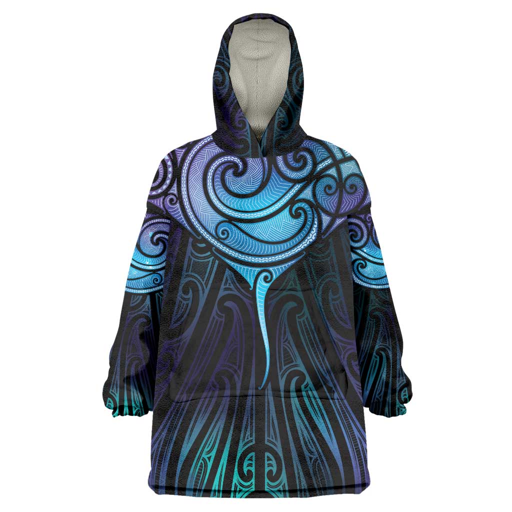 Aotearoa Maori Te Whai Rahi Wearable Blanket Hoodie Tala - Nowhere You Could Go That I Won't Be With You - Vibe Hoodie