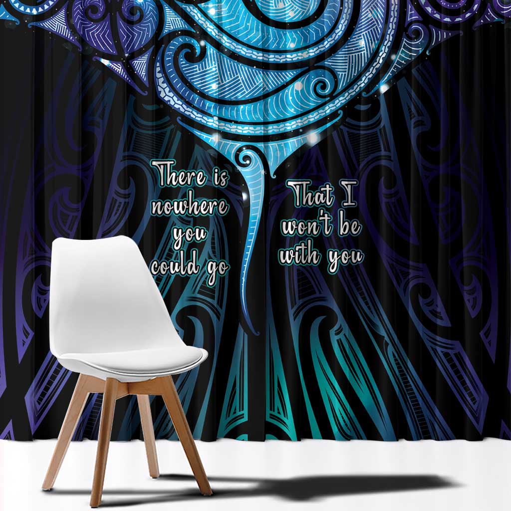 Aotearoa Maori Te Whai Rahi Window Curtain Tala - Nowhere You Could Go That I Won't Be With You - Vibe Hoodie