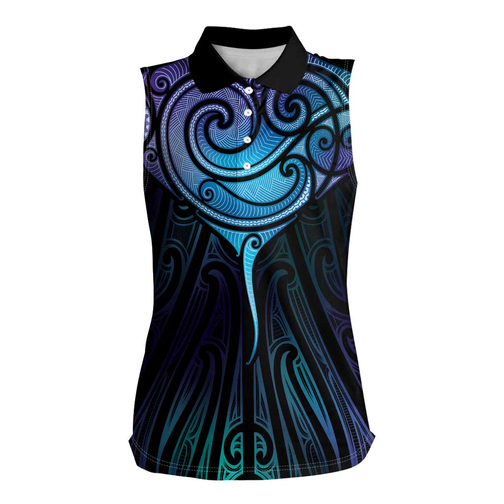 Aotearoa Maori Te Whai Rahi Women Sleeveless Polo Shirt Tala - Nowhere You Could Go That I Won't Be With You - Vibe Hoodie