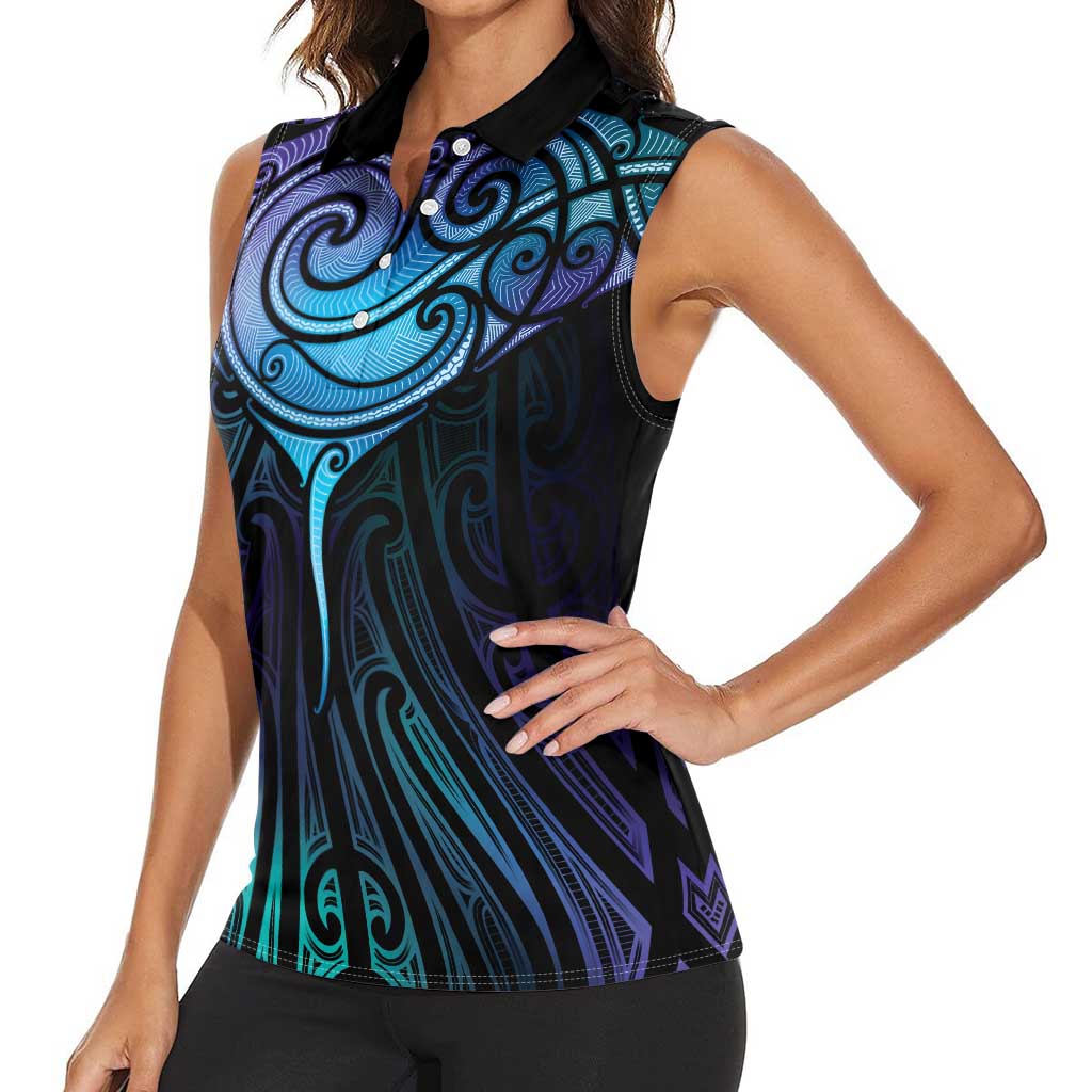 Aotearoa Maori Te Whai Rahi Women Sleeveless Polo Shirt Tala - Nowhere You Could Go That I Won't Be With You - Vibe Hoodie