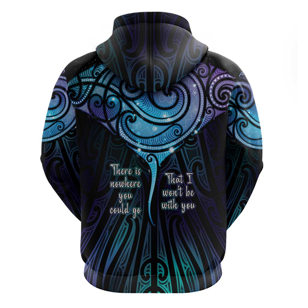 Aotearoa Maori Te Whai Rahi Zip Hoodie Tala - Nowhere You Could Go That I Won't Be With You - Vibe Hoodie