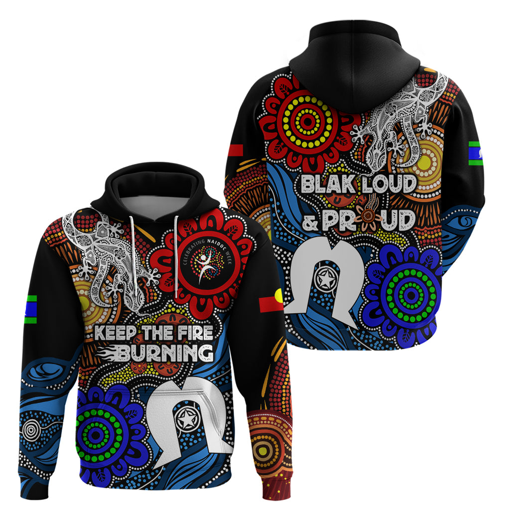 NAIDOC Week 2024 Indigenous Hoodie Keep The Fire Burning LT7 - Vibe Hoodie Shop