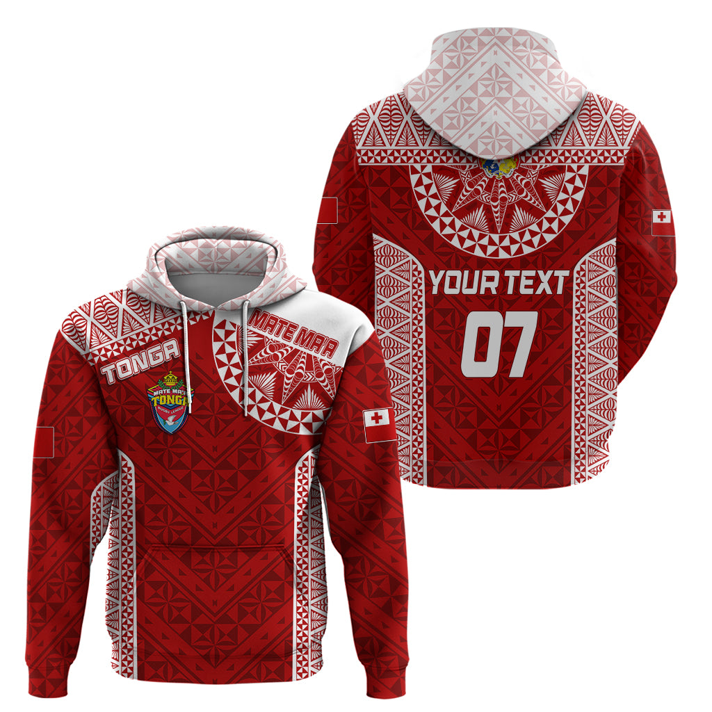 Personalised Tonga Rugby Hoodie Mate Ma'a Tonga Champions LT7 - Vibe Hoodie Shop