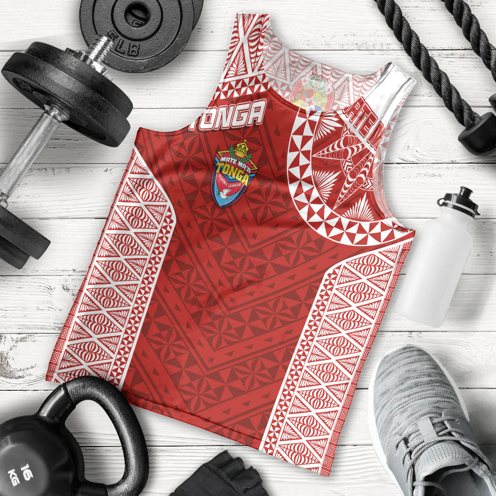 Personalised Tonga Rugby Men Tank Top Mate Ma'a Tonga Champions - Vibe Hoodie Shop