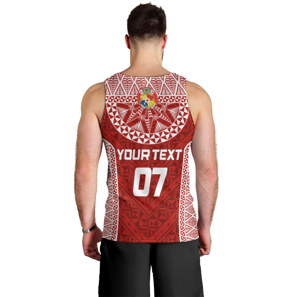 Personalised Tonga Rugby Men Tank Top Mate Ma'a Tonga Champions - Vibe Hoodie Shop