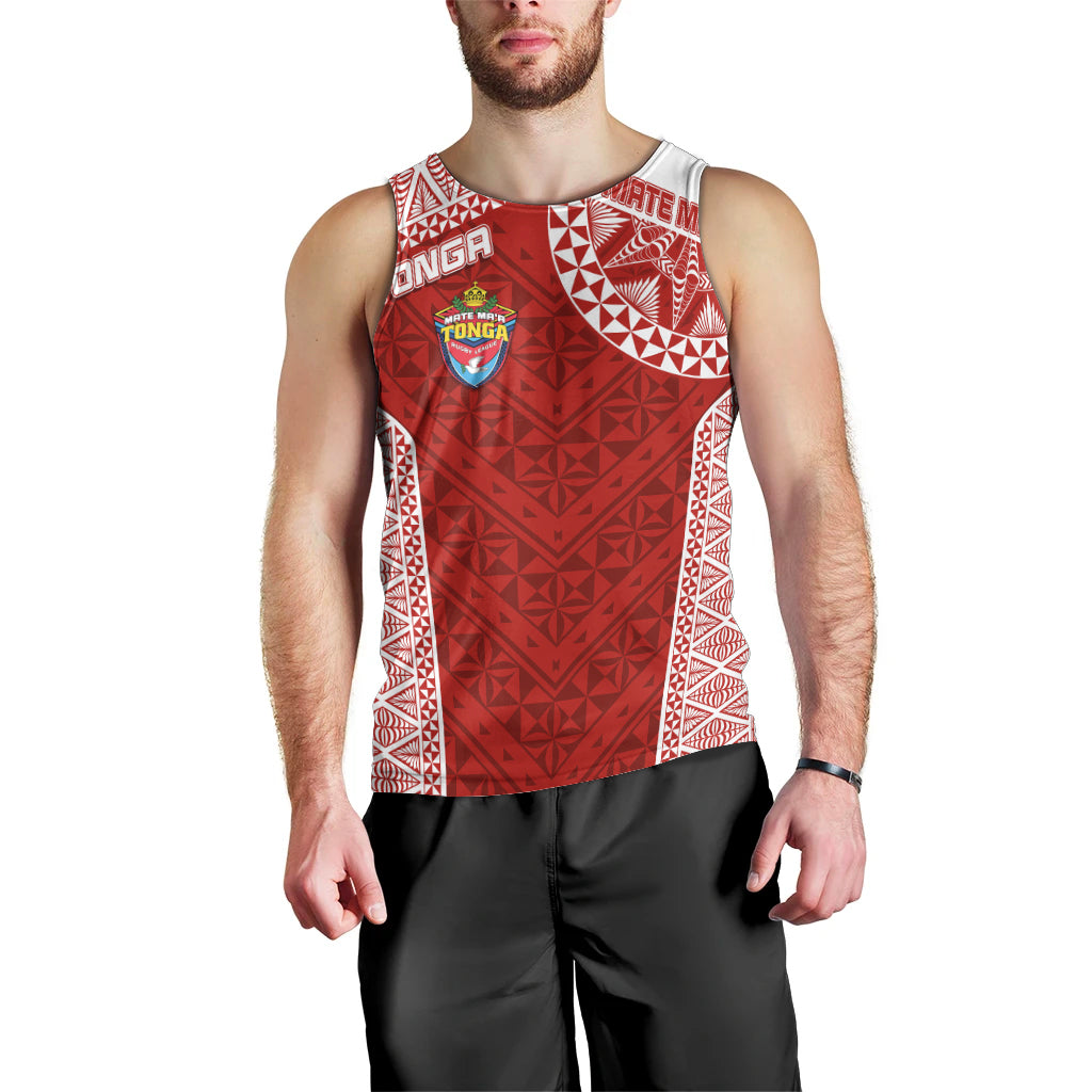 Personalised Tonga Rugby Men Tank Top Mate Ma'a Tonga Champions - Vibe Hoodie Shop