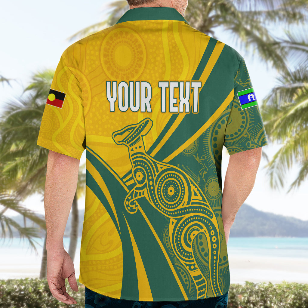 Personalised Australia Soccer Matildas Indigenous Hawaiian Shirt World Cup 2023 - Vibe Hoodie Shop