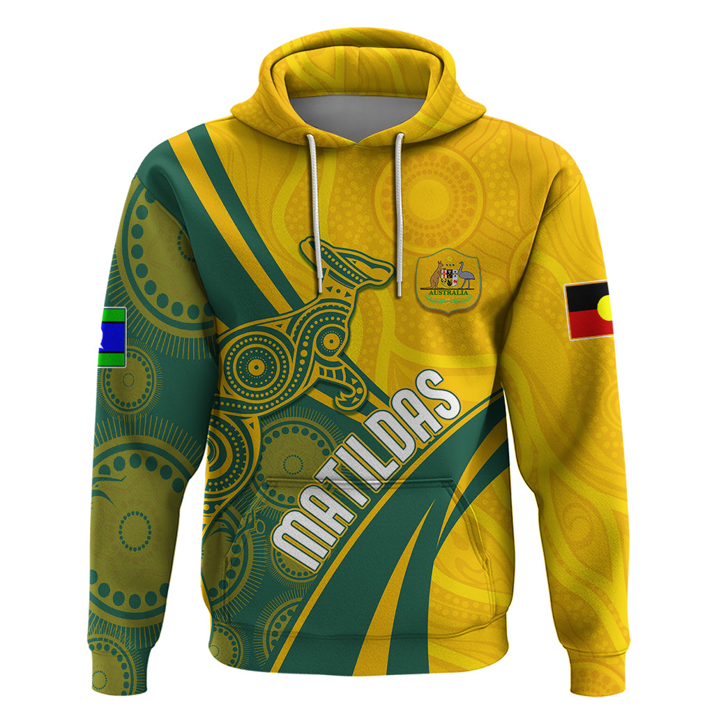 Personalised Australia Soccer Matildas Indigenous Hoodie World Cup 2023 LT7 - Vibe Hoodie Shop