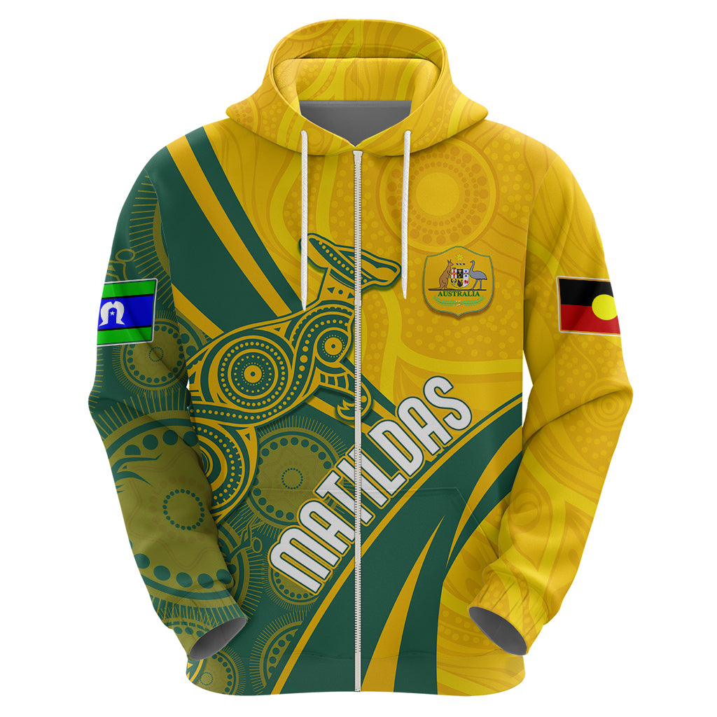 Personalised Australia Soccer Matildas Indigenous Hoodie World Cup 2023 LT7 - Vibe Hoodie Shop
