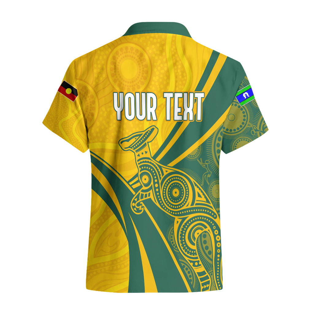 Personalised Australia Soccer Socceroos Indigenous Hawaiian Shirt World Cup 2023 - Vibe Hoodie Shop