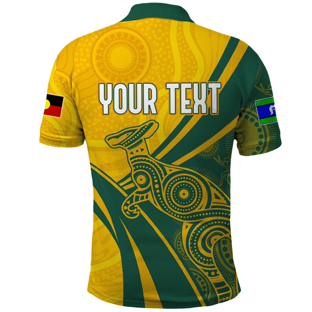 Personalised Australia Soccer Socceroos Indigenous Polo Shirt World Cup 2023 - Vibe Hoodie Shop