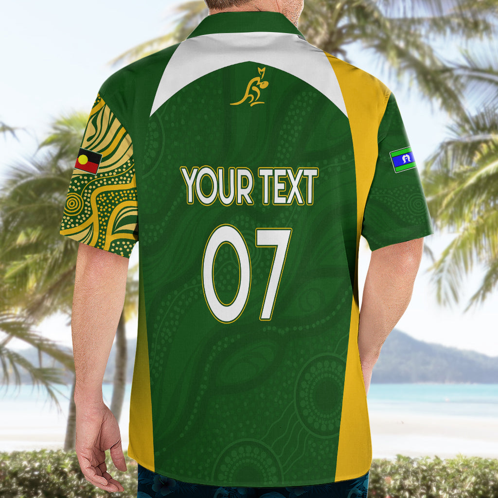 Personalised Australia Indigenous Hawaiian Shirt Wallabies Champions Rugby World Cup 2023 - Vibe Hoodie Shop